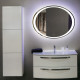 Зеркало в ванную с LED подсветкой Relisan GLORIA Гл000024342, 90x70 овальное  (Гл000024342)