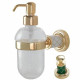 Дозатор для жидкого мыла Boheme Murano 10912-GR-G подвесной, золото/зеленый  (10912-GR-G)