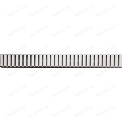 Решетка AlcaPlast Line нержавеющая сталь матовая (LINE-550M)