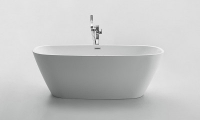 Акриловая ванна Belbagno bb72-1500-w0, овальная, 150х76х60 см