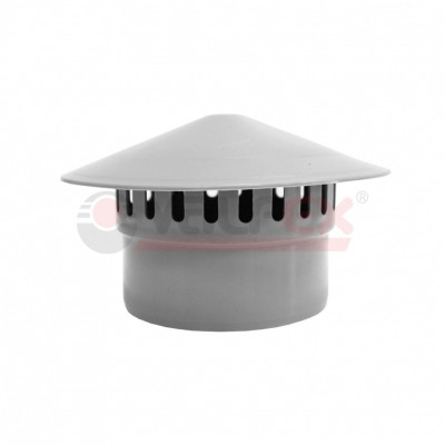 Зонт вентиляционный для внутренней канализации VALFEX серый (26106050)