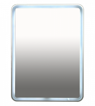 Зеркало Misty 3 Неон - Зеркало LED 600х800 сенсор на корпусе (с круглыми углами)