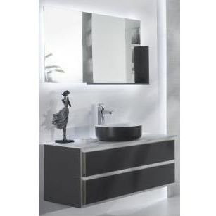 Armadi Art Moderno Cube CBRL91 комплект мебели для ванной, антрацит/белый, 91 см