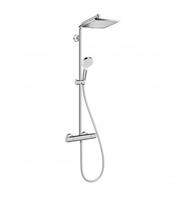 Душевая система с термостатом 27281000 Hansgrohe Crometta E Showerpipe EcoSmart 240 (хром)