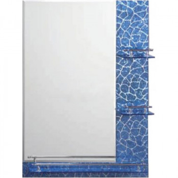 Зеркало в ванную Frap 50 F657 синее прямоугольное
