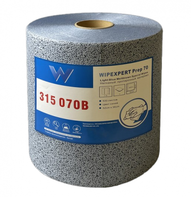 Протирочный материал Wipex Wipexpert Meltblown в рулоне, голубой, 500 л