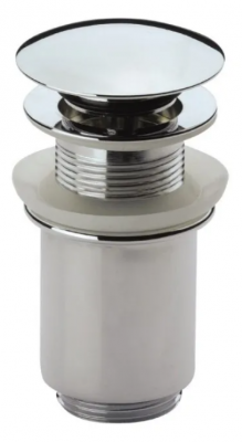Донный клапан Cezares CZR-SAT1-01 с системой "Клик-клак"и переливом, хром