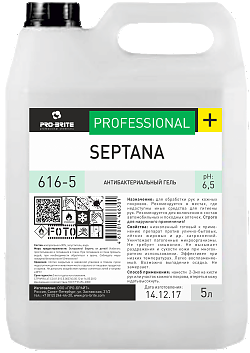 Pro-brite Septana антибактериальный гель, 5 л