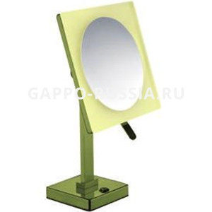 Косметическое зеркало с подсветкой Gappo настольное бронза (G6206-4) 22x22 см