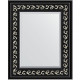 Зеркало настенное Evoform Exclusive 55х45 BY 1357 с фацетом в багетной раме Черный ардеко 81 мм  (BY 1357)