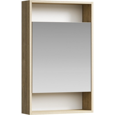 Зеркальный шкаф в ванную Aqwella Сити 50 SIT0405DB дуб балтийский прямоугольное
