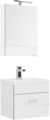 Комплект мебели для ванной Aquanet Верона NEW 50 белый подвесной 1 ящик (00231053)