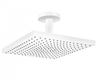 Верхний душ Hansgrohe Raindance E 26250700 300х300 мм потолочный (белый матовый)