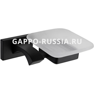 Мыльница Gappo настенная черный (G0702-6)