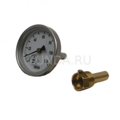 Термометр биметаллический, тип А50.10 (63 мм, алюминий), Wika 1/2 (36523012)