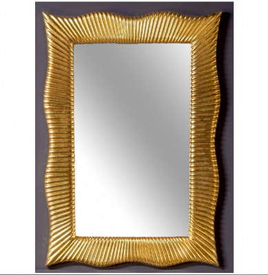 Зеркало в ванную Boheme 526 настенное 70 х 100 см золото