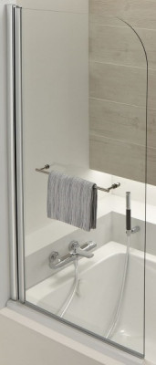 Jacob Delafon Odeon up E4932-GA шторка для ванны, прозрачное стекло, профиль хром