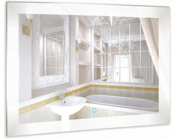 Зеркало в ванную с LED подсветкой Relisan LINDA Гл000025074, 120x80 прямоугольное