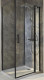 Душевая дверь Jacob Delafon Contra 80 E22T81-BL, профиль черный, стекло прозрачное  (E22T81-BL)