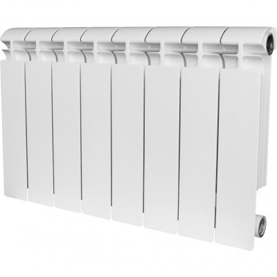 Радиатор алюминиевый боковое подключение (белый RAL 9016) STOUT ALPHA 350 4 секций (SRA-2310-035004)
