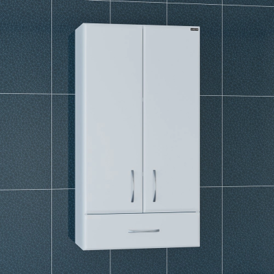 Шкаф для ванной комнаты навесной СаНта ПШ Стандарт 48/90 1 ящик 48*90 см, белый