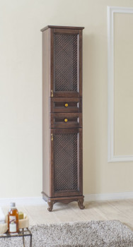 Аллигатор-мебель Валенсия 35 пенал (решетка), коричневый, массив бука