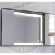 Зеркало со шкафом в ванную Stella Polar Дэрри 100 SP-00001039 с подсветкой Бетон цемент  (SP-00001039)