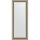 Зеркало настенное Evoform Exclusive 143х58 BY 1162 с фацетом в багетной раме Состаренное серебро с плетением 70 мм  (BY 1162)