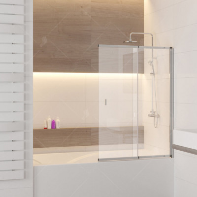 Шторка на ванну RGW SC-40 Screens 1000 мм стекло прозрачное профиль хром (03114010-11)