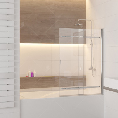 Шторка на ванну RGW SC-44 Screens 1000 мм стекло прозрачное профиль хром (03114410-11)
