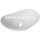 Раковина фаянсовая Gappo накладная овальная белая (GT303) 60,5x36x15,5 см  (GT303)