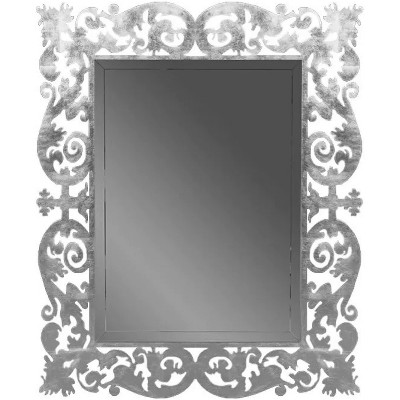 Зеркало настенное в ванную Boheme Armadi Art Caprice 80 562 с подсветкой серебро поталь