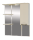 Зеркальный шкаф Misty Орхидея - 75 со светом бежевый правый П-Жас02075-031СвП  (П-Жас02075-031СвП)