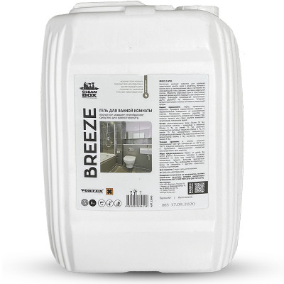 Кислотное моющее гелеобразное средство для ванной комнаты CleanBox Breeze (5кг/5л) 13045