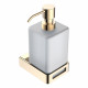 Дозатор для жидкого мыла Boheme Q 10957-G подвесной, золото  (10957-G)