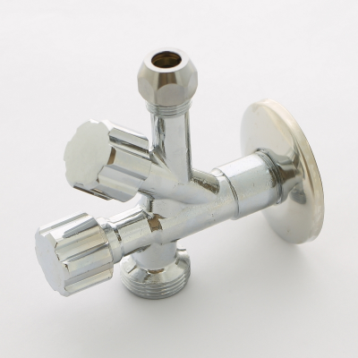 Вентиль комбинированный Uni-Fitt Н-обж-Н 1/2" х 10 мм (3/8") х 3/4" универсальный хром (184A2530)