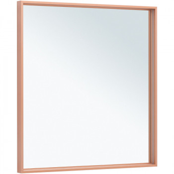 Зеркало в ванную Allen Brau Liberty 80 1.330014.60 с подсветкой медь браш с сенсорным выкл прямоугольное
