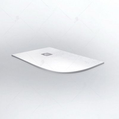 Душевой поддон RGW ST/AL-W Stone Tray асимметричный 800x1200 белый глубина 12мм (16154128-01L)