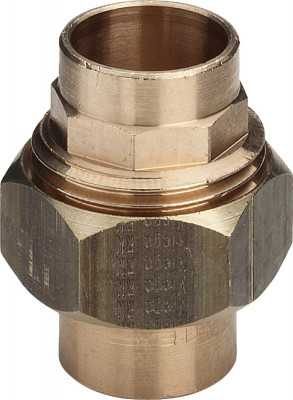 Соединение разъемное Viega (конусное уплотнение) под пайку 18 мм, из бронзы (124434)