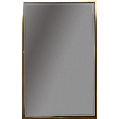 Зеркало настенное в ванную Boheme Armadi Art Monaco 70 566-BG с подсветкой черный глянец золото