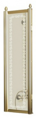 Боковая стенка Cezares RETRO-A-90-FIX-CP-G 90х195 прозрачное с матовым принтом профиль золото
