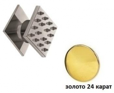 Душевая форсунка Cezares 5х5 золото (CZR-Z-FQ-50-03/24)