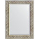 Зеркало настенное Evoform Exclusive 110х80 BY 3476 с фацетом в багетной раме Барокко серебро 106 мм  (BY 3476)