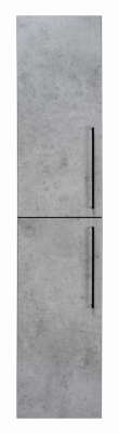 Пенал для ванной Misty Rock - 35 подвесной левый (бетон светло-серый) ROCK-05035-48-2Л