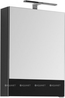 Зеркало-шкаф в ванную Aquanet Верона 50 черный черный (00207764)