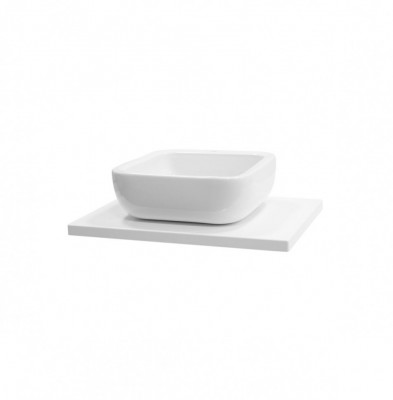 Мебельная столешница Aquaton Брук 60 (центр) (1A204105BC010), белый, для ванной