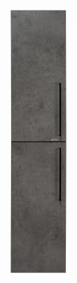 Пенал для ванной Misty Rock - 35 подвесной левый (бетон тёмно-серый) ROCK-05035-50-2Л