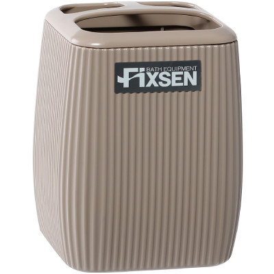 Стаканчик для зубных щеток Fixsen Brown FX-403-3 коричневый настольный