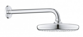 Верхний душ GROHE Tempesta 210 с душевым кронштейном 286 мм, хром (26411000)